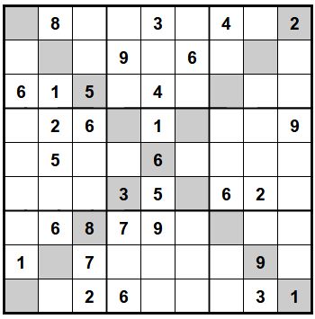 Beispiel für ein X-Sudoku
